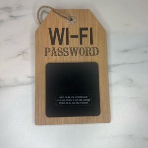 NEW WIFI PASSWORD SIGN FOR CHAULK WRITING